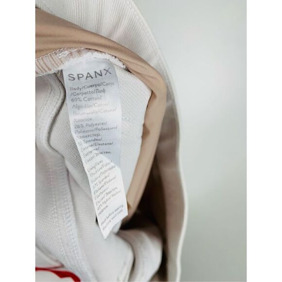 Spanx Women's Skinny Jeans Jeggings Ankle Stretch Pull On Slim White Size Medium - Picture 8 of 9